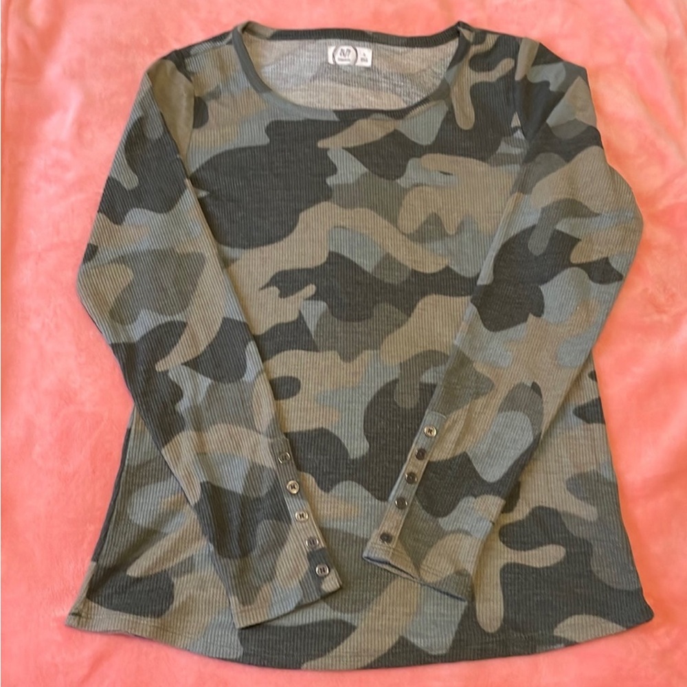Maurice’s 24/7 waffle Camo top